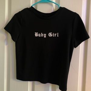“Baby Girl” crop top